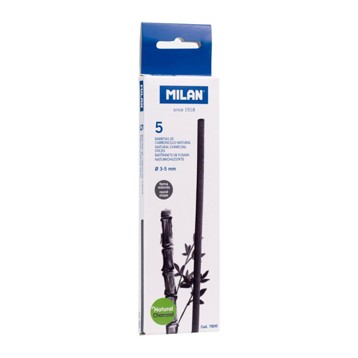 Fusain naturel ø 3-5 mm 5 pcs - MILAN - Rougier et Plé