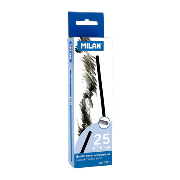 Fusain naturel ø 3-5 mm 25 pcs - MILAN - Rougier et Plé