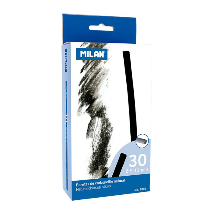 Fusain naturel ø 9-11 mm 30 pcs - MILAN - Rougier et Plé