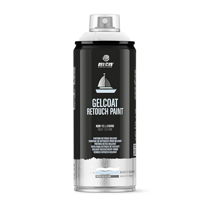 Peinture en spray de retouche MTN PRO Gelcoat blanc 400 ml - Montana - Rougier et Plé