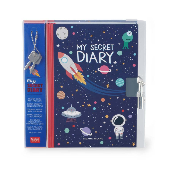 Carnet secret avec cadenas Space - Legami - Rougier et Plé