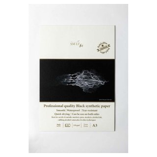 Bloc Dessin Papier Yupo 155 g/m² 10 feuilles noires - SM-LT Art - Rougier et Plé