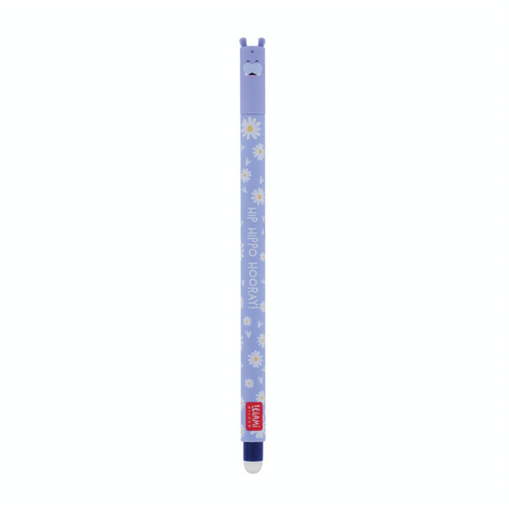 Stylo Gel Effaçable Hippo Encre Bleue - Legami - Rougier et Plé