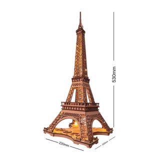 Maquette en bois Tour Eiffel de nuit - Rolife - Rougier et Plé