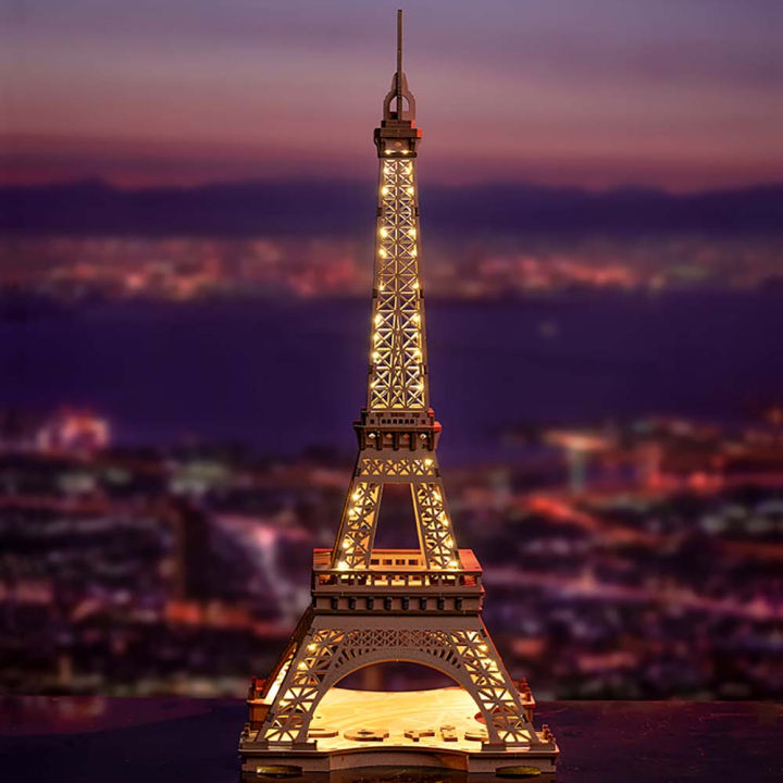 Maquette en bois Tour Eiffel de nuit - Rolife - Rougier et Plé