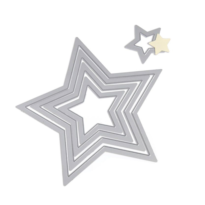 Matrices de découpe Framelits Die Étoiles 5 pcs - Sizzix - Rougier et Plé