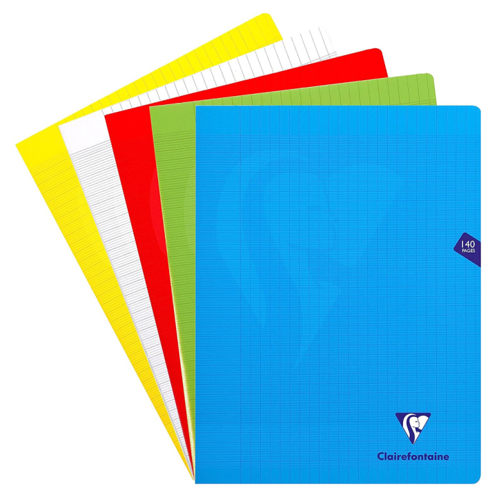 Cahier 24 x 32 cm Polypropylène Grands carreaux 140 p Mimesys - Clairefontaine - Rougier et Plé