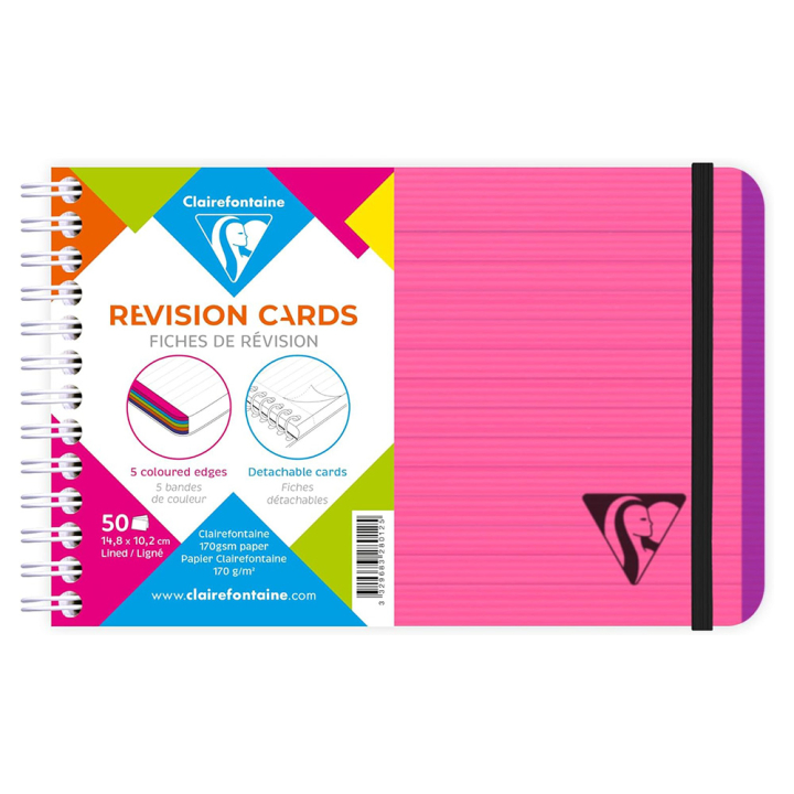 Carnet de fiches de révision Linicolor 14,8 x 10,5 cm Ligné - Clairefontaine - Rougier et Plé