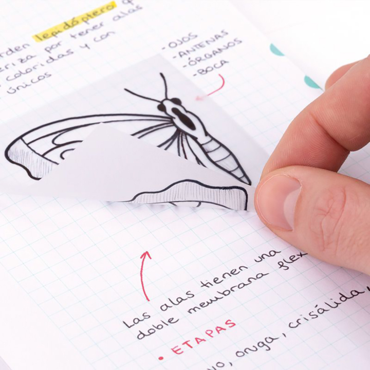 Notes adhésives Translucides 50 pcs 76 x 76 mm - MILAN - Rougier et Plé