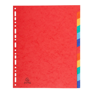 Intercalaires Carte lustrée XXL 12 onglets - Exacompta - Rougier et Plé