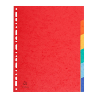 Intercalaires Carte lustrée XXL 6 onglets - Exacompta - Rougier et Plé