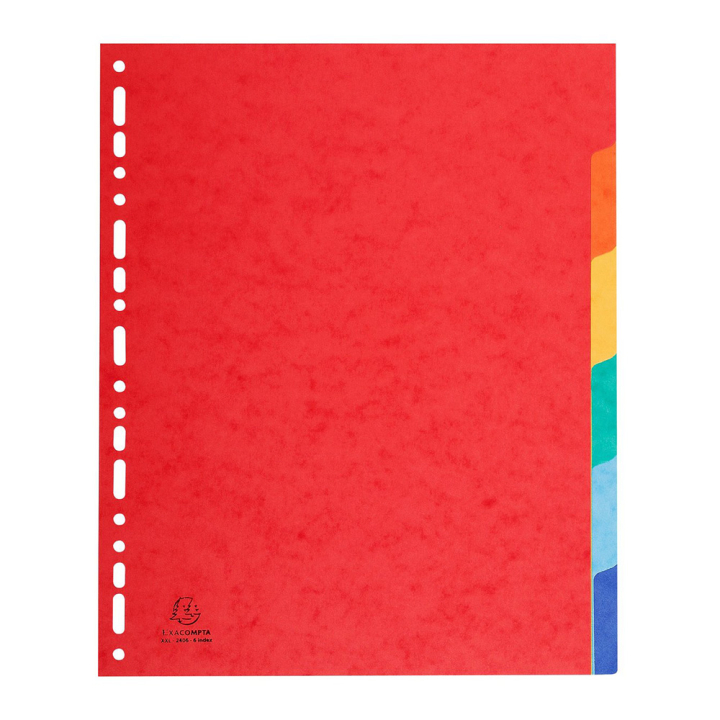 Intercalaires Carte lustrée XXL 6 onglets - Exacompta - Rougier et Plé