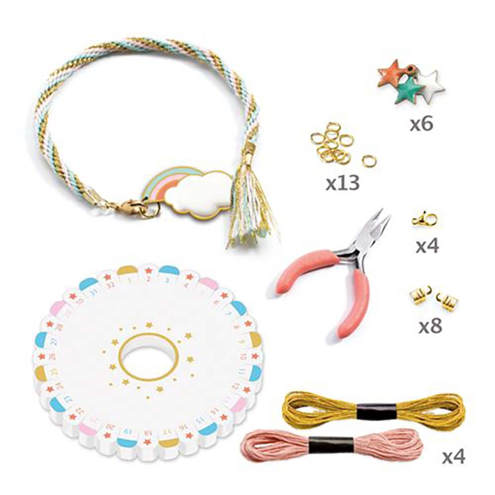 Kit de Bracelets Kumihimo Céleste - Djeco - Rougier et Plé