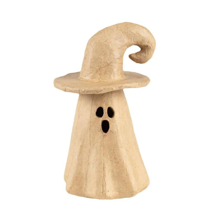 Bougeoir Fantôme avec chapeau 9 x 8 x 14 cm - Décopatch - Rougier et Plé