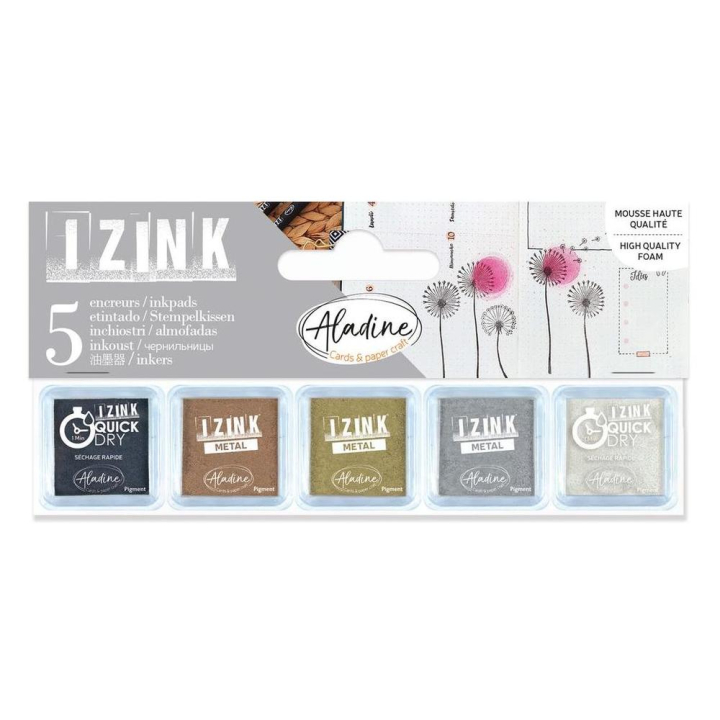 Encreurs Izink Classique 5  pcs - Aladine - Rougier et Plé