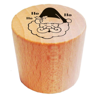 Tampon bois rond Père Noël - Aladine - Rougier et Plé