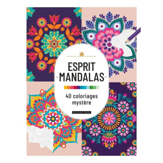 Livre Esprit Mandalas 40 coloriages mystère - Dessain et Tolra - Rougier et Plé