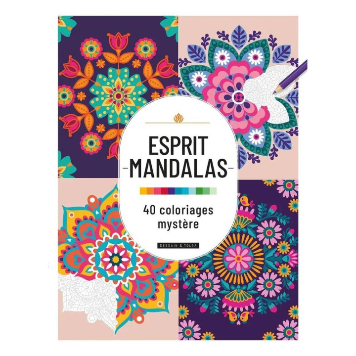 Livre Esprit Mandalas 40 coloriages mystère - Dessain et Tolra - Rougier et Plé