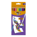 Crayons de couleur Kids Evolution Illusion 12 pcs - Bic - Rougier et Plé