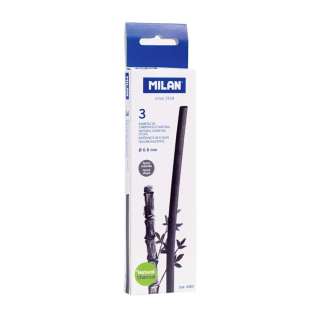 Bâtonnets de fusain naturel cylindrique Ø 6-8 mm - 3 pcs - MILAN - Rougier et Plé