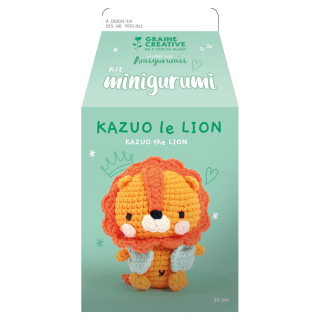 Kit Minigurumi Kazuo le lion 10 cm - Graine Créative - Rougier et Plé