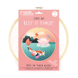 Kit Punch needle Carpe koï - Graine Créative - Rougier et Plé