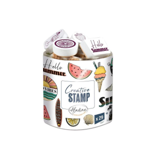 Tampons mousse Creative Stamp Summer - Aladine - Rougier et Plé