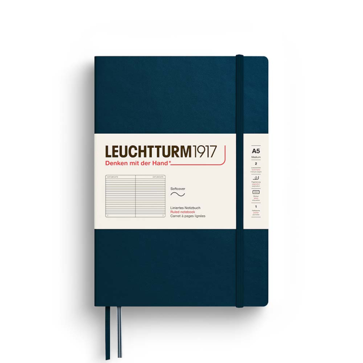 Carnet de notes Souple A5 14,5 x 21 cm Thinking Ahead Ligne - Leuchtturm1917 - Rougier et Plé