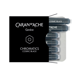 Cartouche d'encre Chromatics Cosmic black 6 pcs - Caran d'Ache - Rougier et Plé