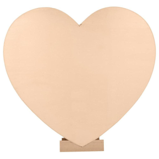 Urne cœur en bois 35 x 33,5 x 13 cm - Artemio - Rougier et Plé