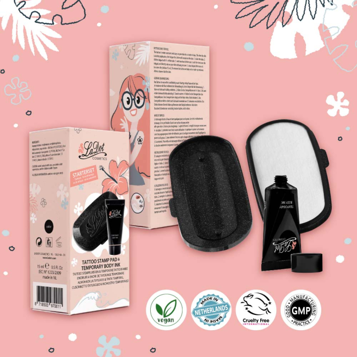 Kit de démarrage encreur & encre de tatouage temporaire - Ladot - Rougier et Plé