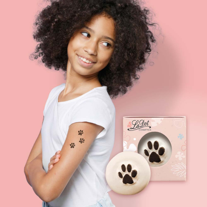 Petite pierre à tatouage Patte chat - Ladot - Rougier et Plé