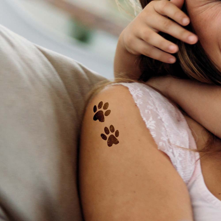 Petite pierre à tatouage Patte chat - Ladot - Rougier et Plé