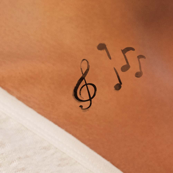 Petite pierre à tatouage Clé de sol - Ladot - Rougier et Plé
