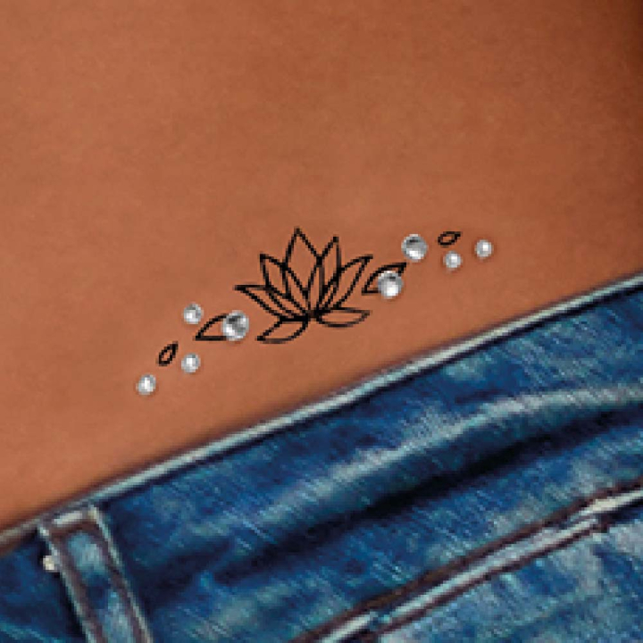 Petite pierre à tatouage Fleur de lotus - Ladot - Rougier et Plé