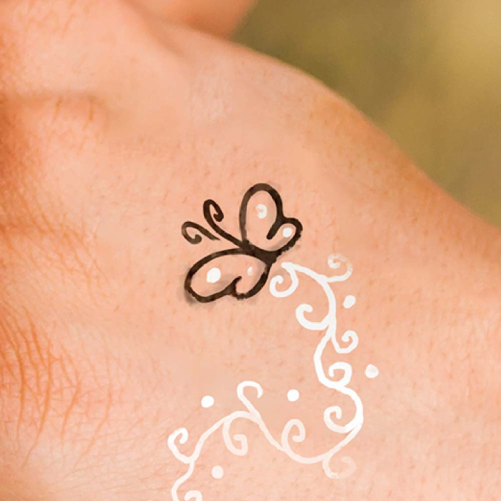 Petite pierre à tatouage Papillon - Ladot - Rougier et Plé
