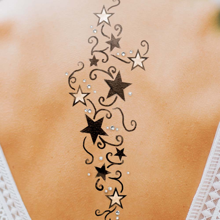 Moyenne pierre à tatouage Tribal stars - Ladot - Rougier et Plé