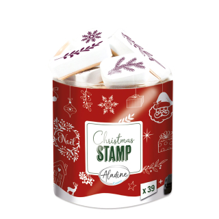 Tampons mousse Creative Stamp Joyeux Noël 39 pcs - Aladine - Rougier et Plé