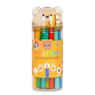 Boîte de 24 crayons de couleurs Ours - Legami - Rougier et Plé