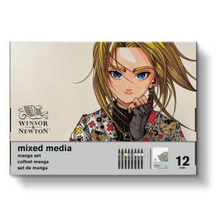 Coffret Mixed media Manga 12 pcs - Winsor & Newton - Rougier et Plé