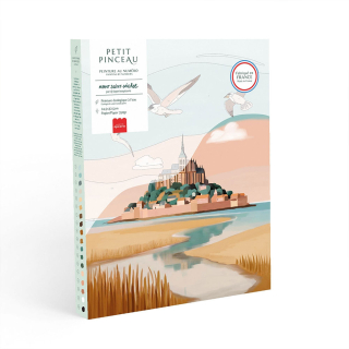 Peinture par numéro Petit pinceau Mont Saint-Michel - La petite épicerie - Rougier et Plé
