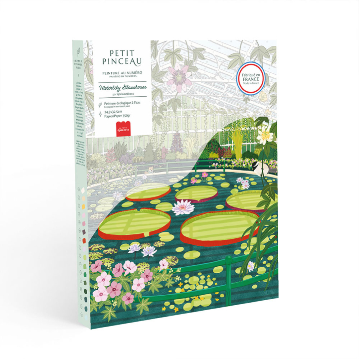 Peinture par numéro Petit pinceau Waterlily Glasshouse - La petite épicerie - Rougier et Plé