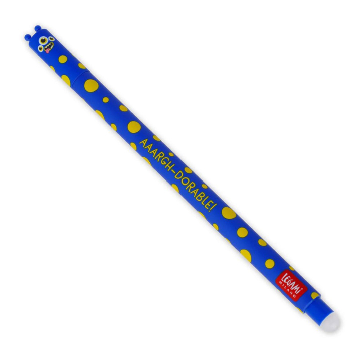 Stylo Gel Effaçable Monster Encre Bleue - Legami - Rougier et Plé