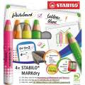 Étui de 4 marqueurs fluo Markdry - Stabilo - Rougier et Plé