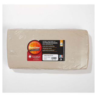 Argile naturelle autodurcissante 10 kg Blanche Durci'dur - Solargil - Rougier et Plé