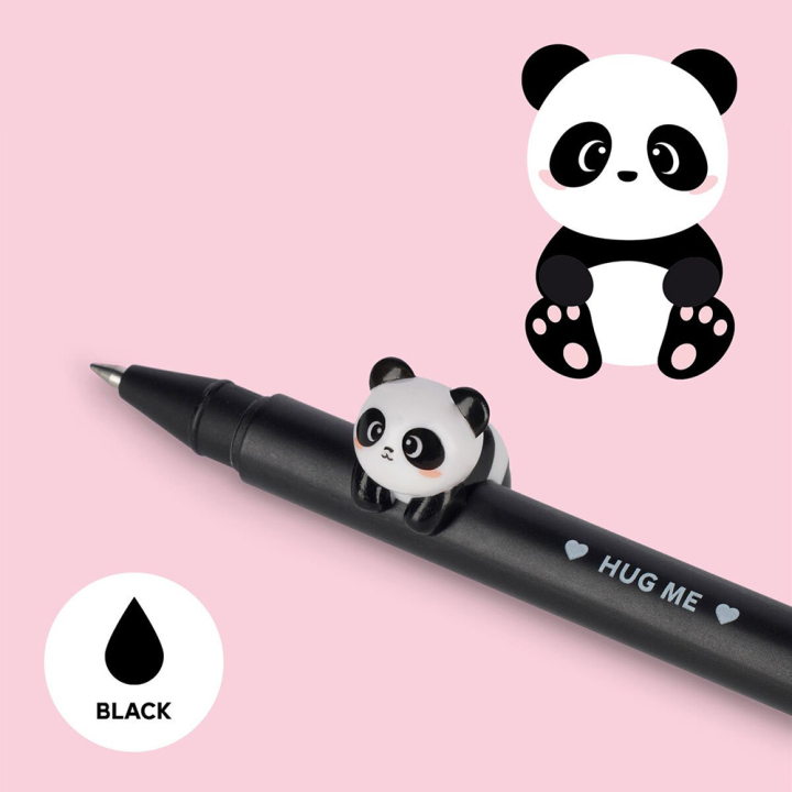 Stylo à Encre Gel Noire Panda - Legami - Rougier et Plé