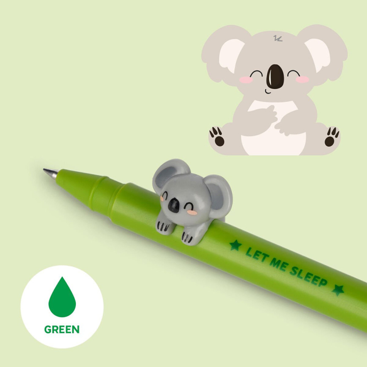 Stylo à Encre Gel Verte Koala - Legami - Rougier et Plé