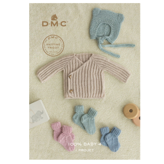 Livret Fil à tricoter et crocheter 100% Baby 4 - DMC - Rougier et Plé