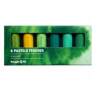 Pastel tendre Tons vert Set 6 pcs - Rougier&Plé - Rougier et Plé