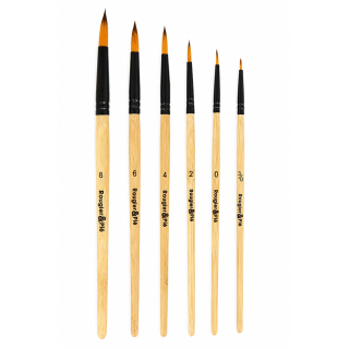 Pinceau acrylique Rond Set 6 pcs - Rougier&Plé - Rougier et Plé